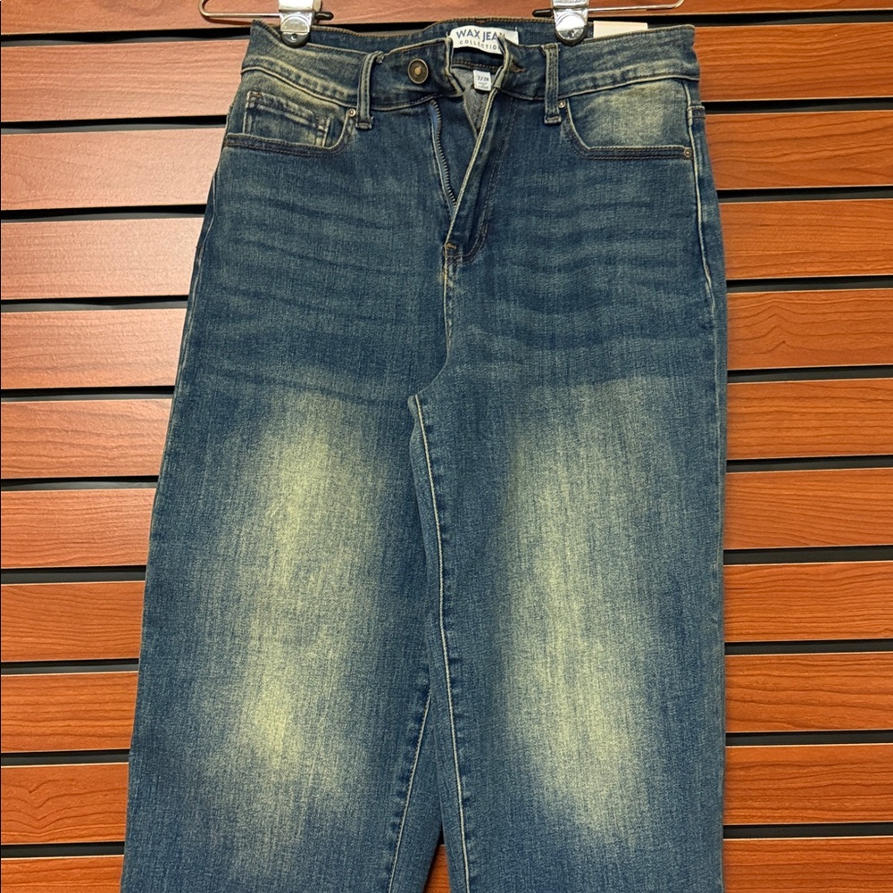Wax Jean Women’s Boot Cut Jeans - Dark Blue Denim